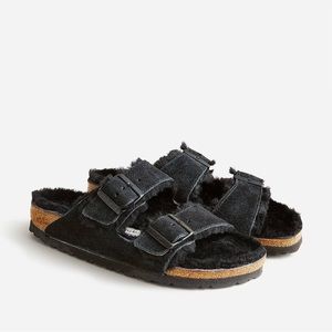 Birkenstock Arizona Shearling Black Narrow Width